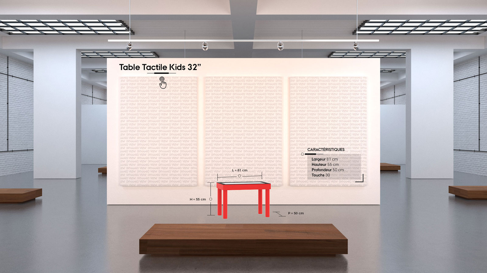 38 Table Tactile Kids 32''