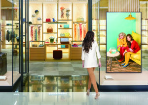 ecran vitrine retail dynamicview