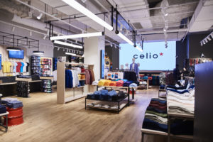 Panneau LED affichage dynamique magasin celio